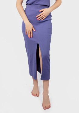 Spódnica DK-K-P2 FIOLET BAWEŁNA PRĄŻKI