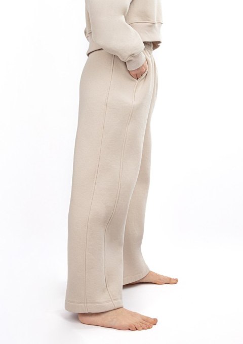 Spodnie DK-K-B17 BEŻ BAWEŁNA GRUBA