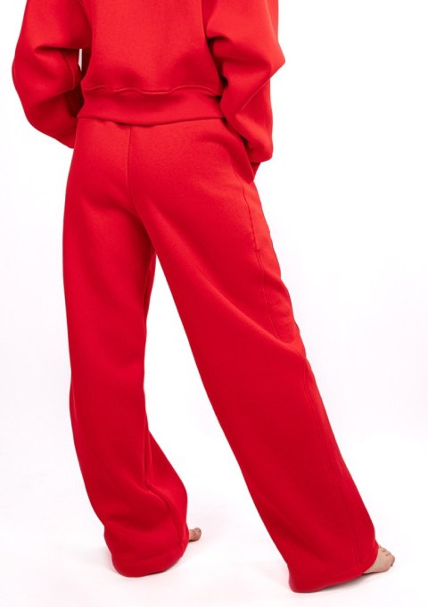 Spodnie DK-K-B17 CZERWONY BAWEŁNA GRUBA