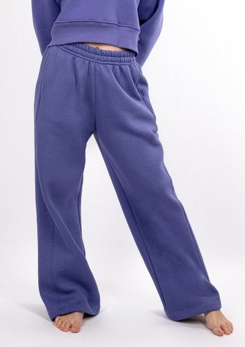 Spodnie DK-K-B17 FIOLET BAWEŁNA GRUBA