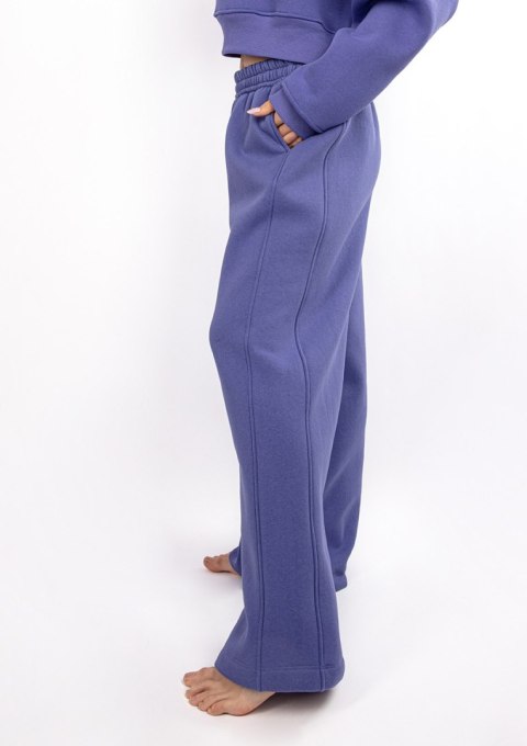 Spodnie DK-K-B17 FIOLET BAWEŁNA GRUBA