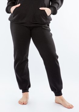 Spodnie DK-K-B6-H1 CZARNY BAWEŁNA GRUBA