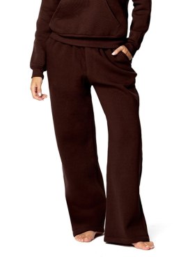 Spodnie DK-K-B9 CZEKOLADA BAWEŁNA GRUBA