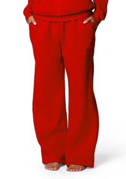 Spodnie DK-K-B9 CZERWONY BAWEŁNA GRUBA
