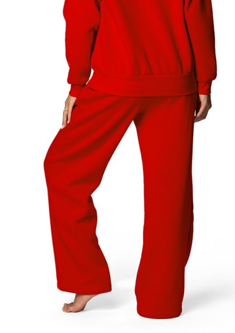 Spodnie DK-K-B9 CZERWONY BAWEŁNA GRUBA