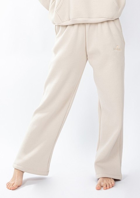 Spodnie DK-K-B9-H1 BEŻ BAWEŁNA GRUBA