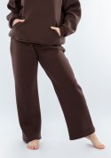 Spodnie DK-K-B9-H1 CZEKOLADA BAWEŁNA GRUBA