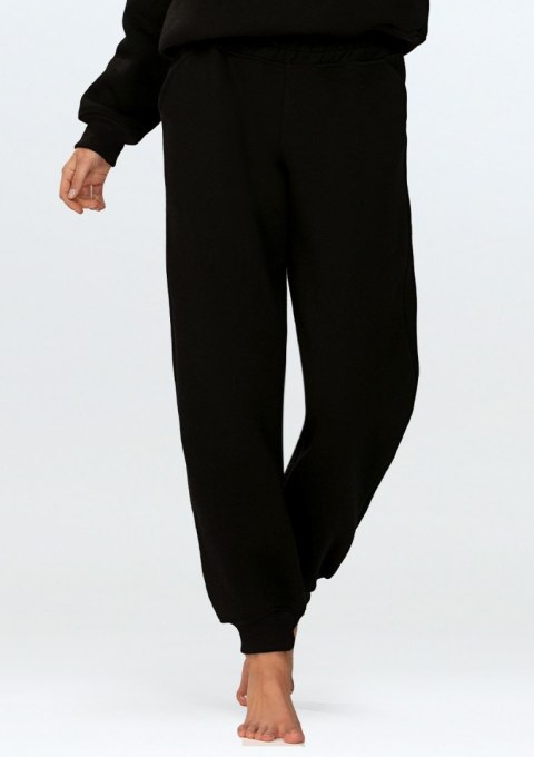 Spodnie Rehema CZARNY BAWEŁNA GRUBA
