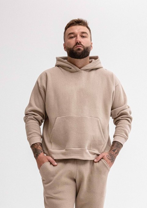 Bluza DK-K-B14 męska CAPPUCCINO BAWEŁNA GRUBA