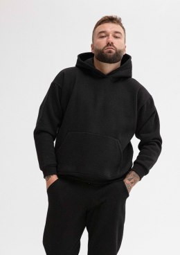 Bluza DK-K-B14 męska CZARNY BAWEŁNA GRUBA