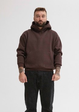 Bluza DK-K-B14 męska CZEKOLADA BAWEŁNA GRUBA