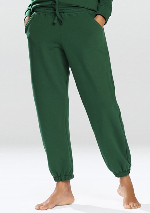 SPODNIE WENEZJA ZIELONY BAWEŁNA