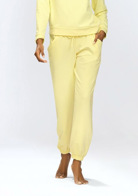 SPODNIE WENEZJA ŻÓŁTY BAWEŁNA