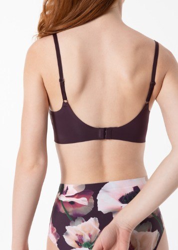 BIUSTONOSZ JULIMEX DARK PLUM SIMPLE T-SHIRT BRA