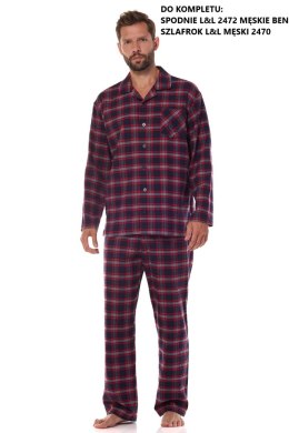 PIŻAMA L&L MĘSKA 2471 BEN GRANAT