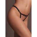 Aime - Brief with Open Crotch and Buttock,Adjustable Slider and Golden Details - One Size