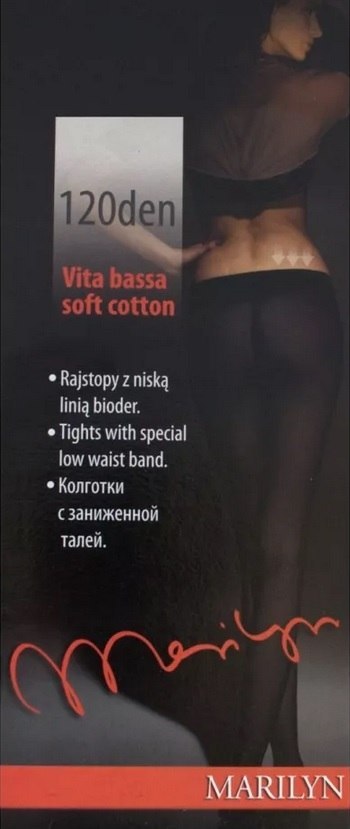 RAJSTOPY MARILYN SOFT 120 V B NERO