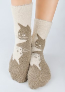 SKARPETY NOVITI SP022-W PUCHATE KOT