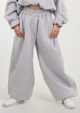 Spodnie DK-K-B27 SZARY BAWEŁNA GRUBA