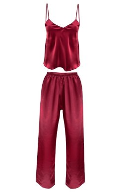 KOMPLET IGA SATYNA BORDO