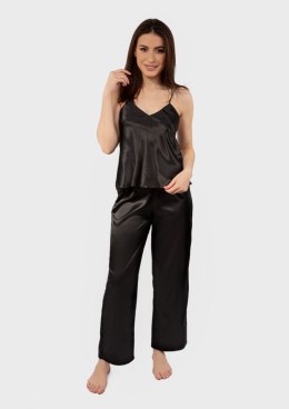 KOMPLET IGA SATYNA CZARNY