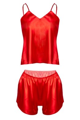 KOMPLET KAREN SATYNA CZERWONY