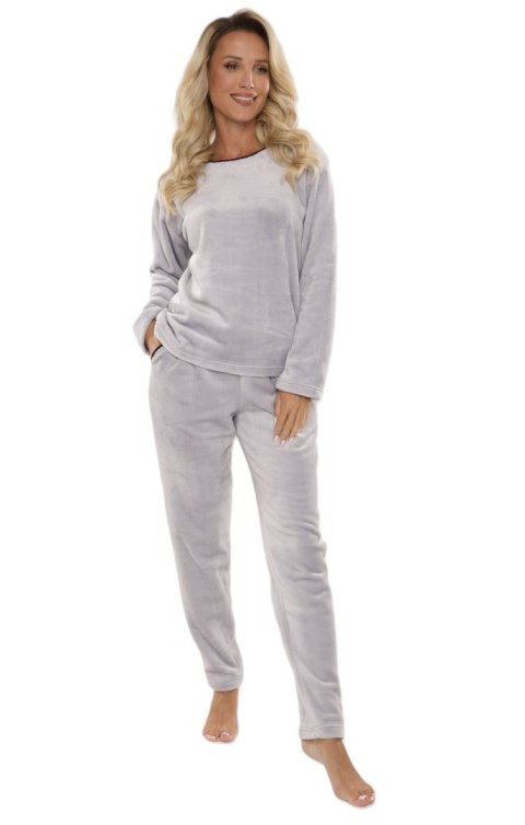 PIŻAMA DE LAFENSE 669 SOFT SZARY