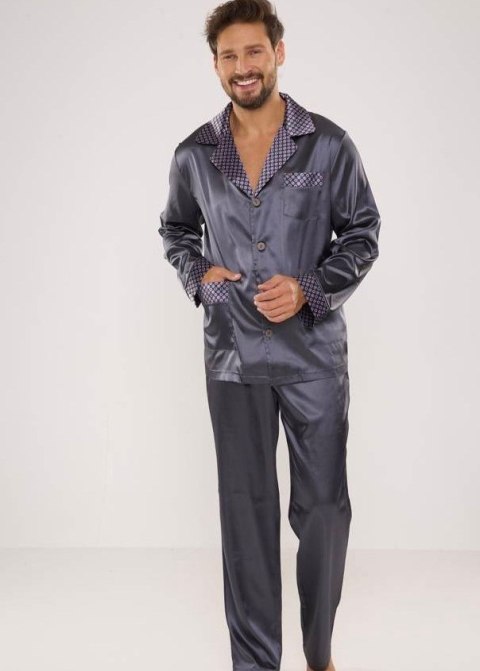 PIŻAMA DELAFENSE 939 MĘSKA SATYNA SZA