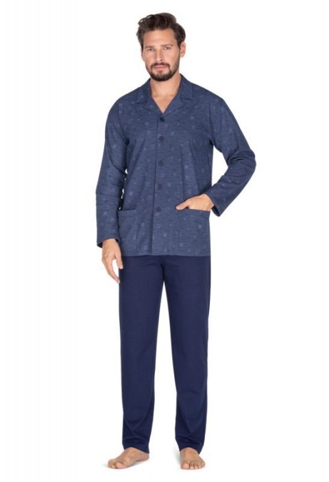 PIŻAMA REGINA MĘSKA 444 XXL-3XL GRA