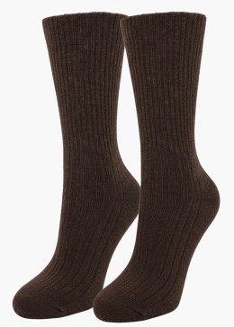SKARPETY MARILYN DAMSKIE WOOL SOFT BRONZO