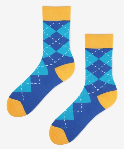 SKARPETY MARILYN MEN RHOMBUS ORANGE/BLUE