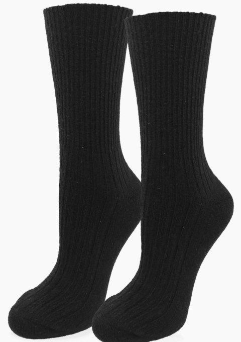 SKARPETY MARILYN MEN WOOL SOFT BLACK