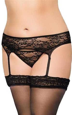 Garterbelt 3316 - Plus Size - black