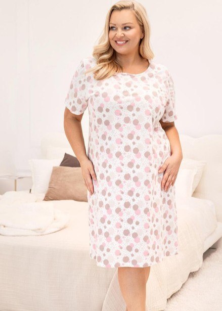 KOSZULA REGINA 173 RÓŻ XXL-4XL