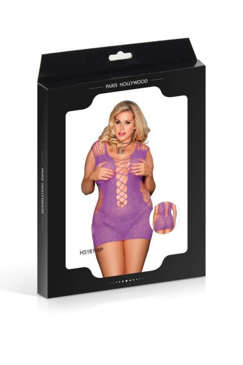 DRESS H3161 PURPLE