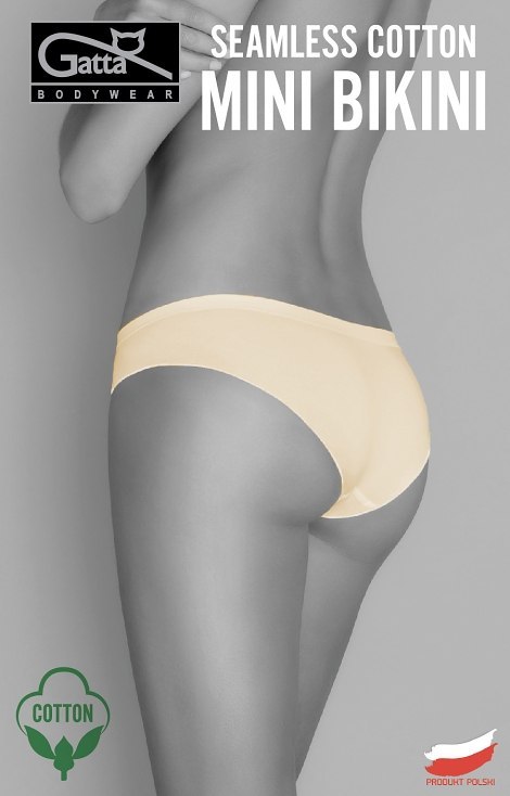 1 FIGI GATTA SEAMLESS COTTON MINI BIKINI L NUDE PROMO