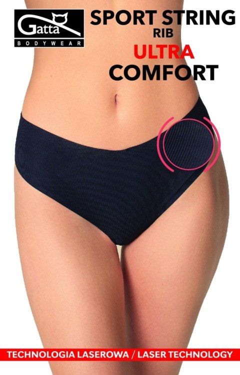 FIGI GATTA SPORT STRING RIB ULTRA COMFORT BLACK