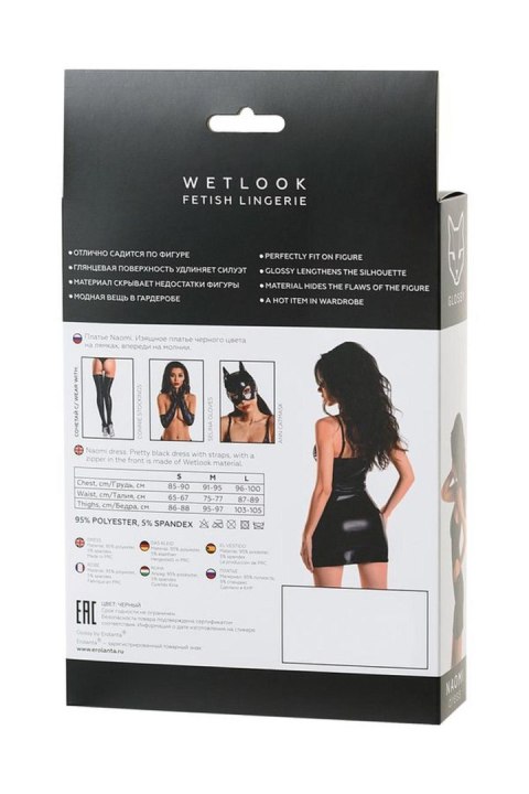 1 Wetlook black dress NAOMI - black PROMO