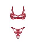 Luise Sublim Red komplet 2-częściowy otwarty