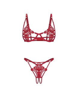 Luise Sublim Red komplet 2-częściowy otwarty