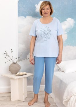 PIŻAMA REGINA 4009 NIEBIESKI XXL-4XL