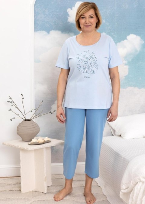 PIŻAMA REGINA 4009 NIEBIESKI XXL-4XL