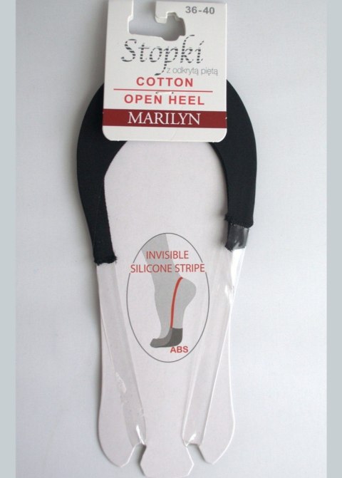 STOPKI MARILYN DAMSKIE COTTON OPEN HEEL
