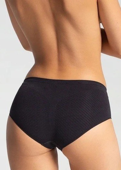1 FIGI GATTA PANTY STRIPES SENSUAL SKIN BLACK PROMO