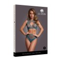 Duo Net Key-Hole Bra Set - One Size - Blue