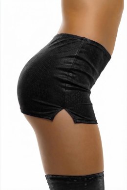 GLOSSY LUCIANA,skirt,wetlook,black -