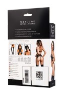 Glossy Miriam,set,wetlook,black -