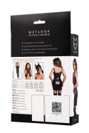 Glossy Nelly,dress,wetlook,black -
