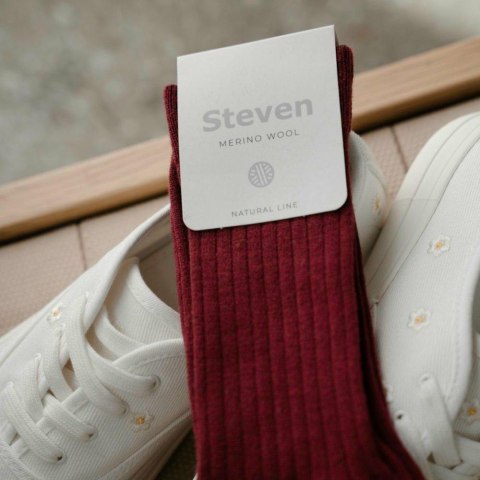 SKARPETY STEVEN 130 WEŁNA BEZUCISKOWE DAMSKIE