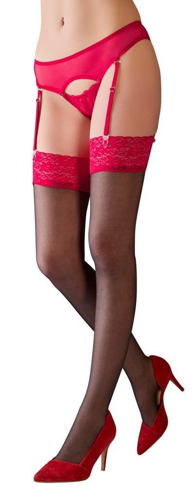 Stockings black/red